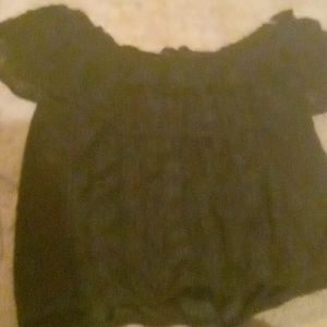 Black lace top